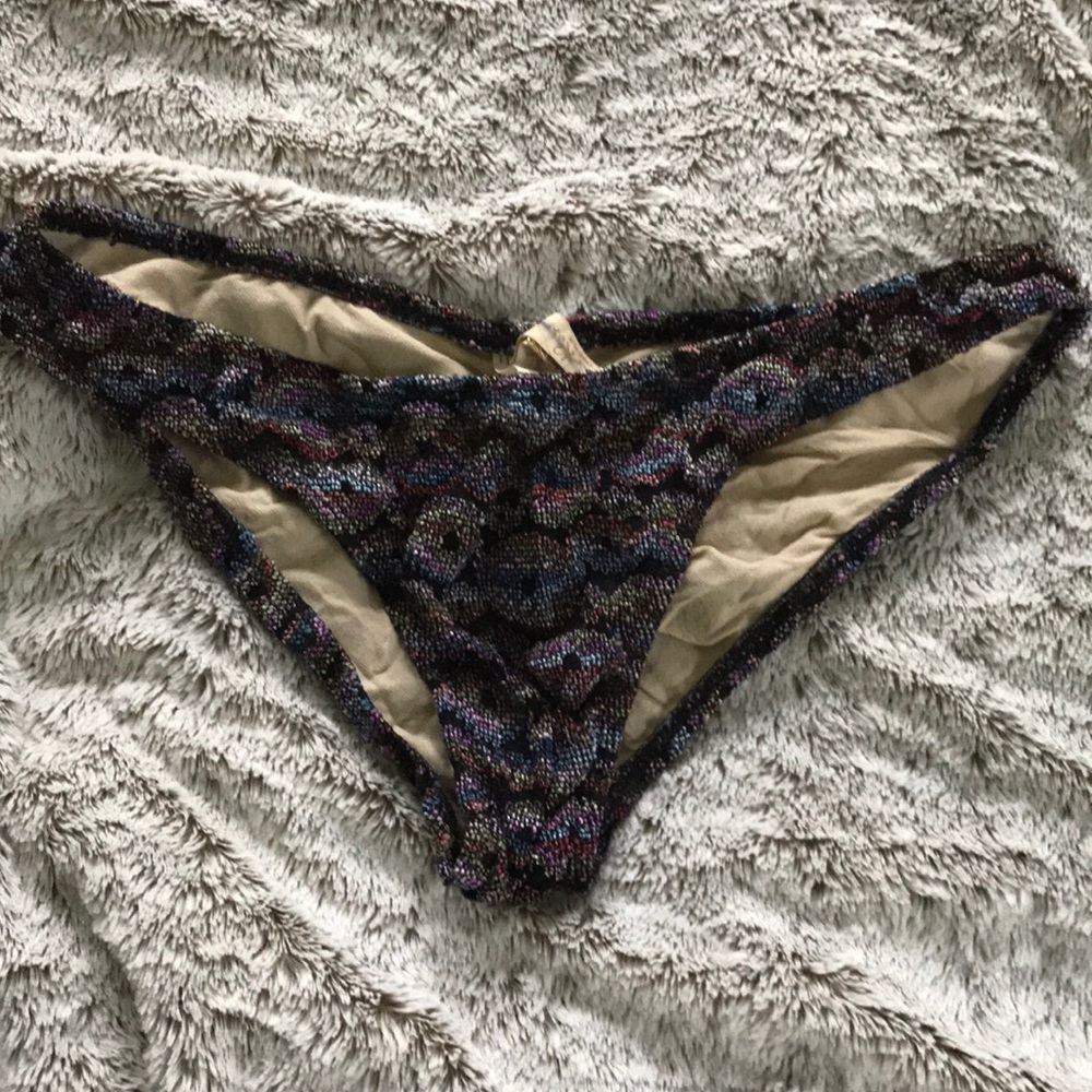 Tyler Rose missoni-like knit bikini bottom Med